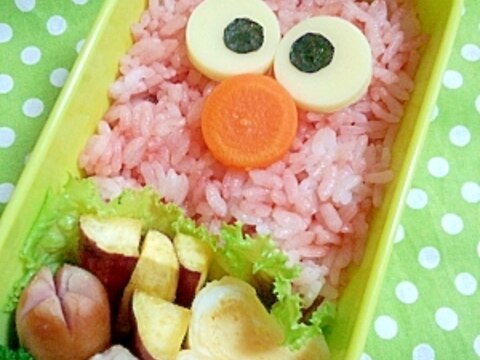 簡単キャラ弁☆エルモのお弁当♪